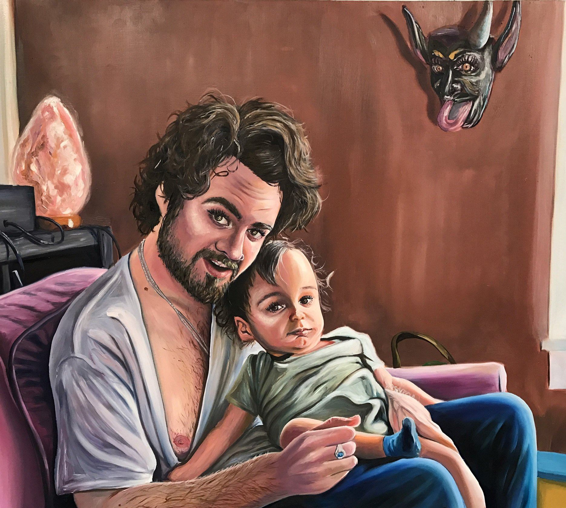 Ego Death Daddy, 
oil on wood
36 x 42 in
2017