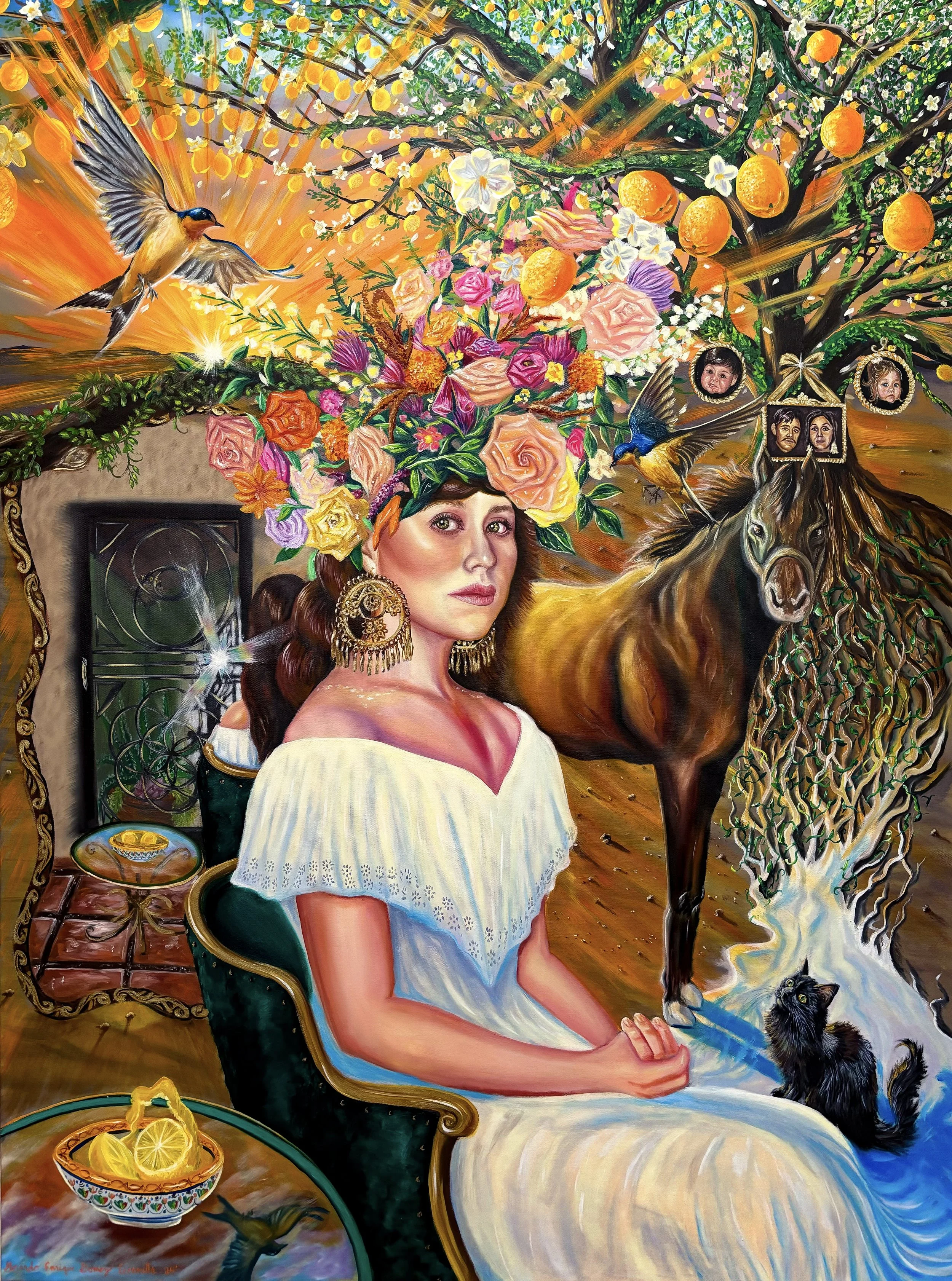 Mis Raíces (Pájaro), 
oil on canvas
36 x 48 inches
2024