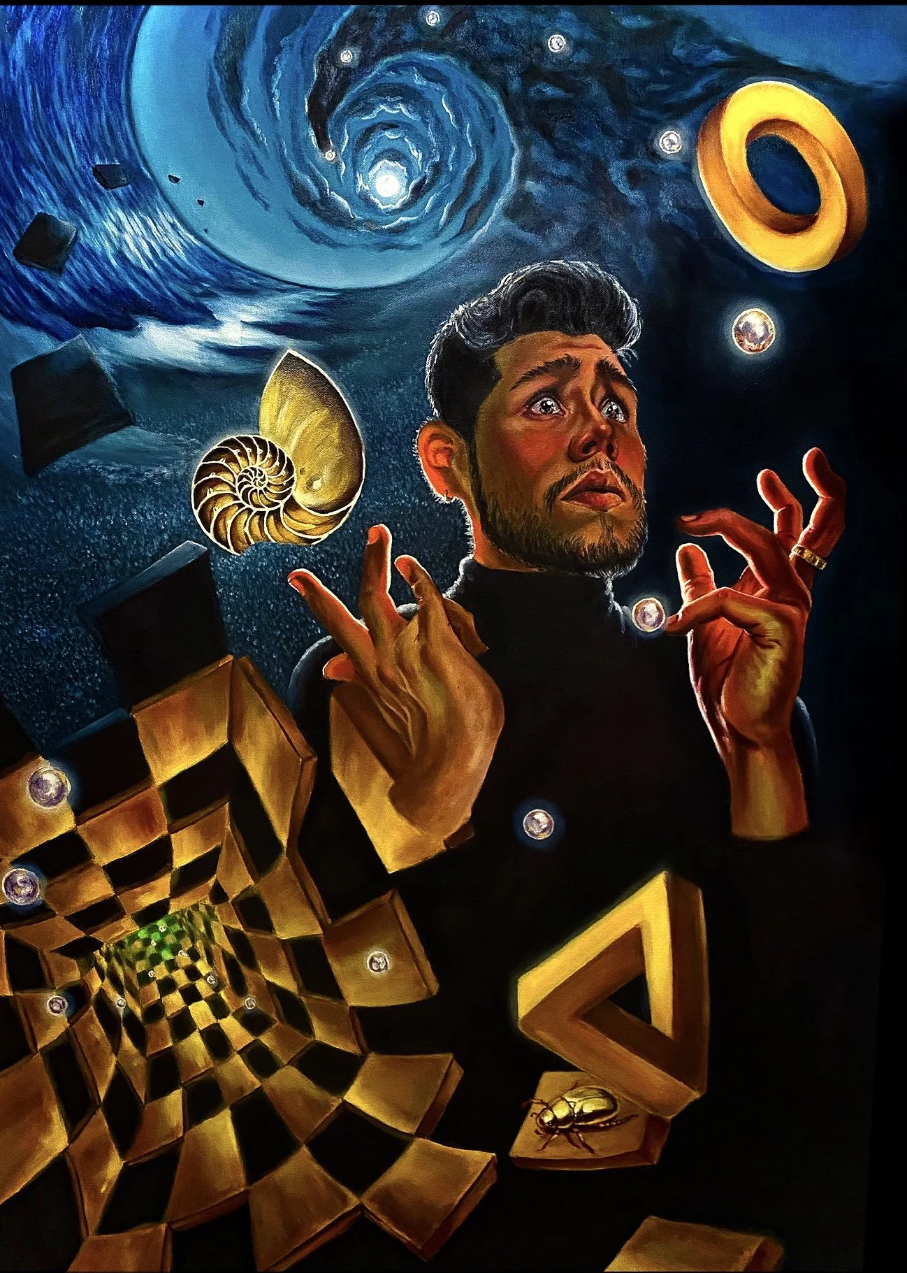 The Eternal Reoccurrence/ Mother of Pearl! 

oil on canvas

35 x 25 in

2021