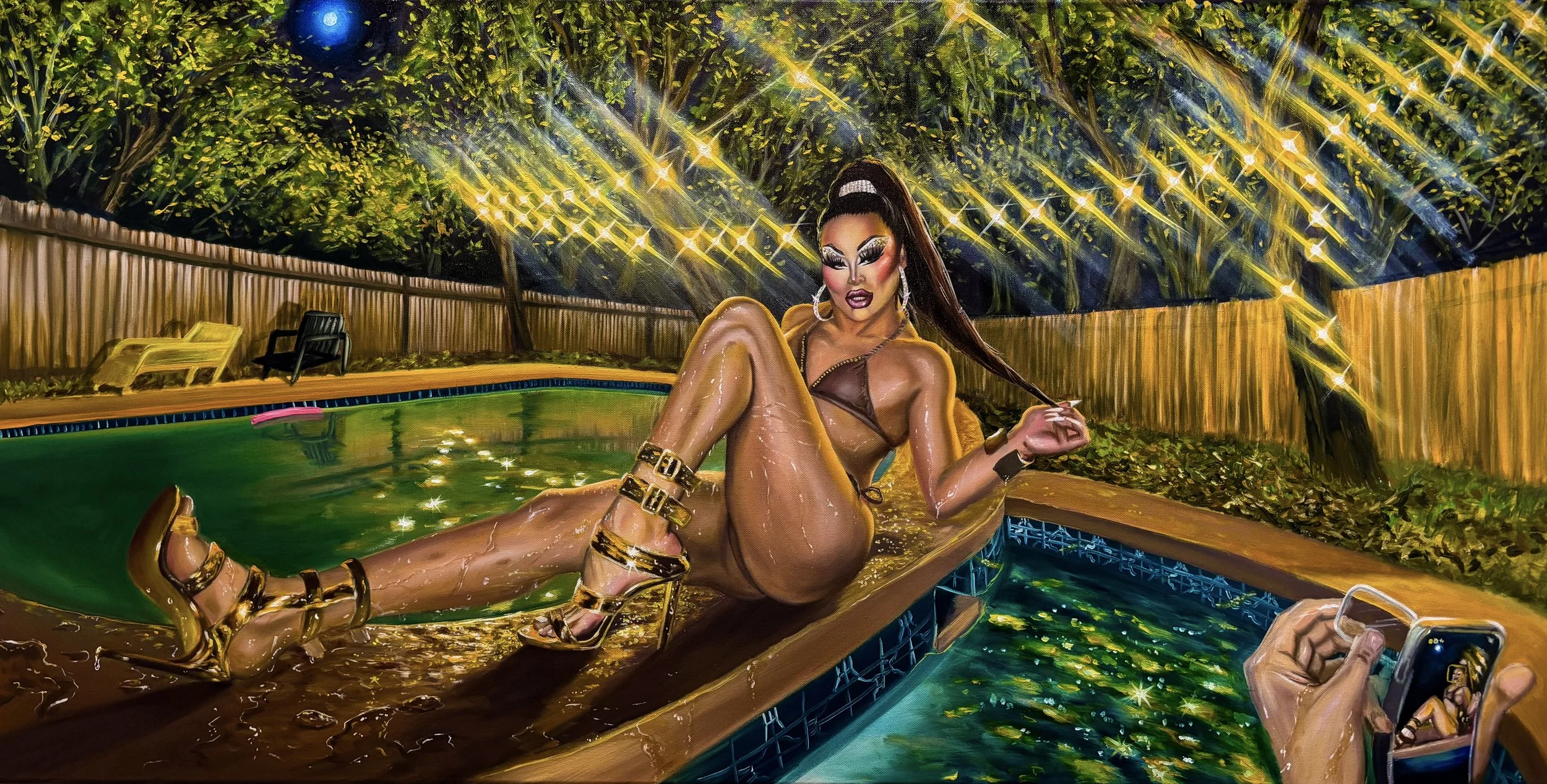 Muñeca de Todos, Juguete de Nadie, 
oil on canvas 
4 x 2 ft   
2025