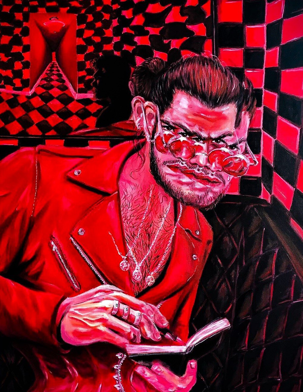 Lo Veo Rojo, 
oil on canvas 
24 x 30 inches 
2018 