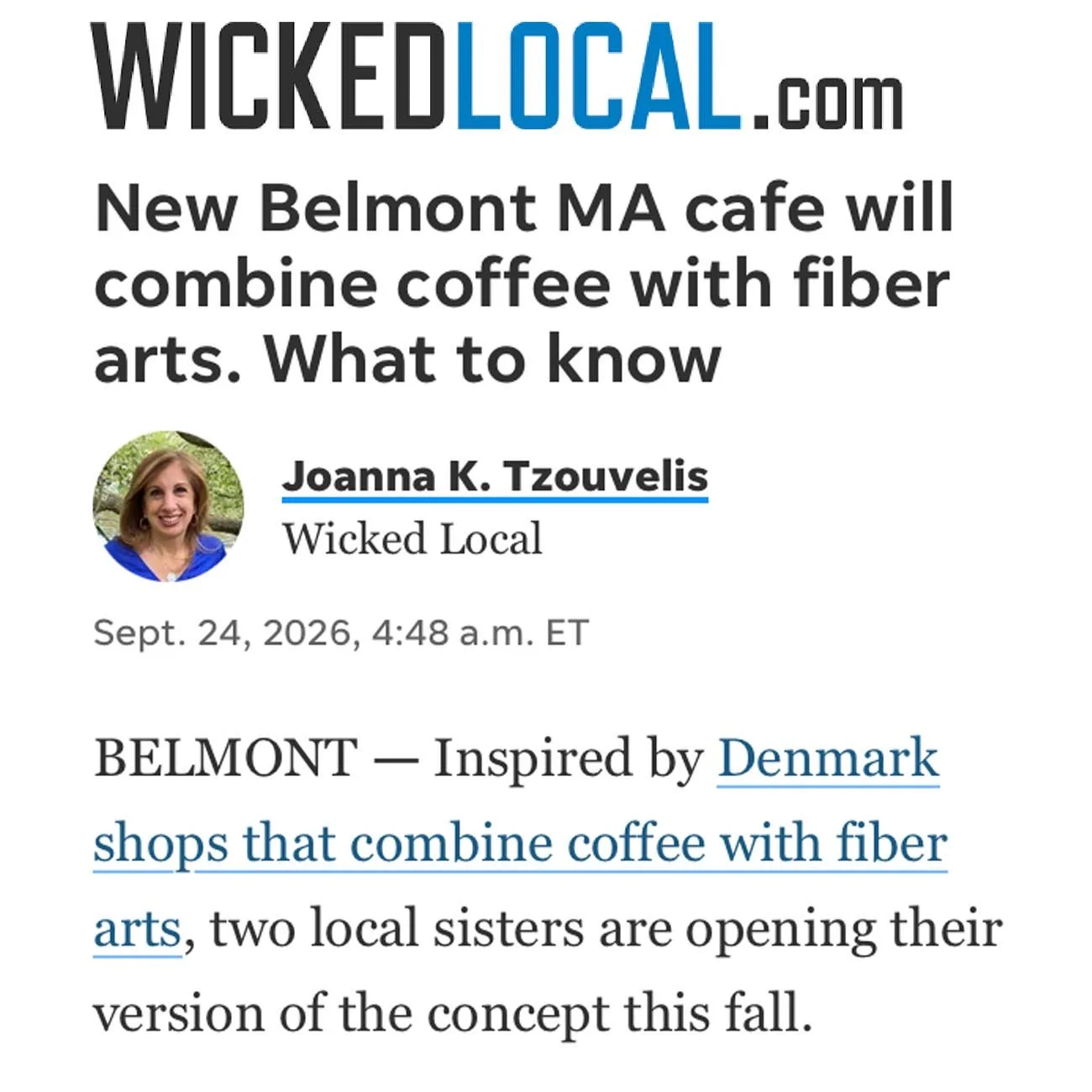 Wicked Local article