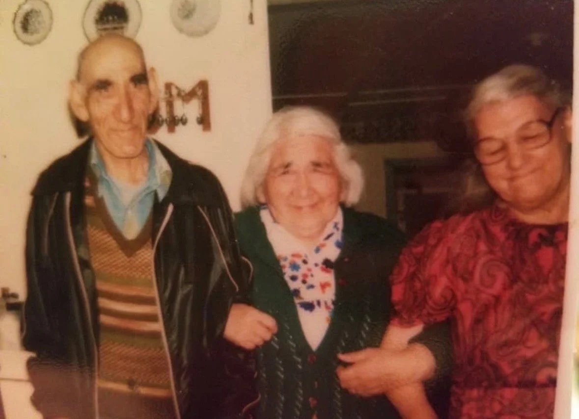 Benjamin Thomas Toomashie (Left), Charlotte Toomashie Gear (Middle), and Annie Lethbridge Toomahshie (Right)