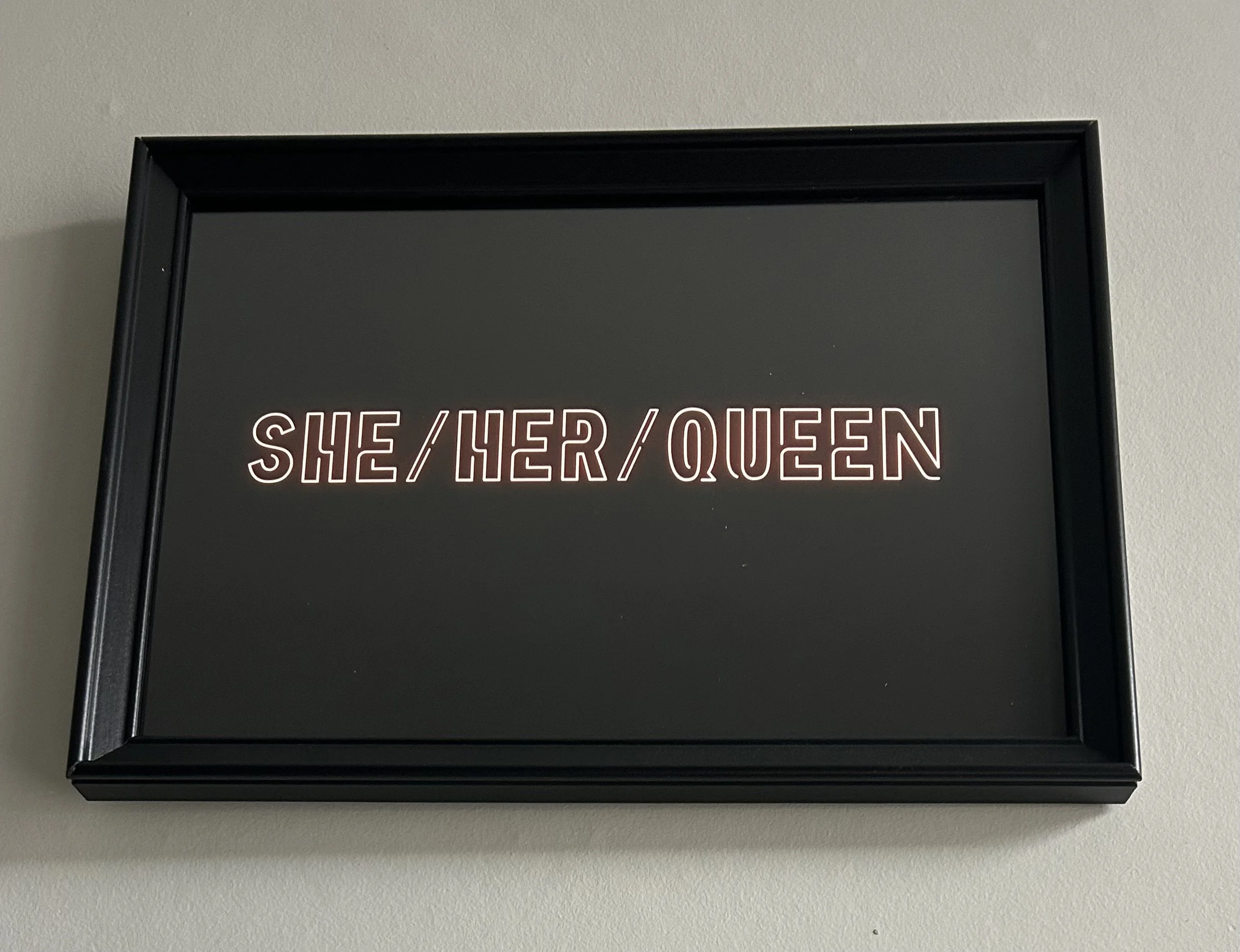 She/Her/Queen Art Print