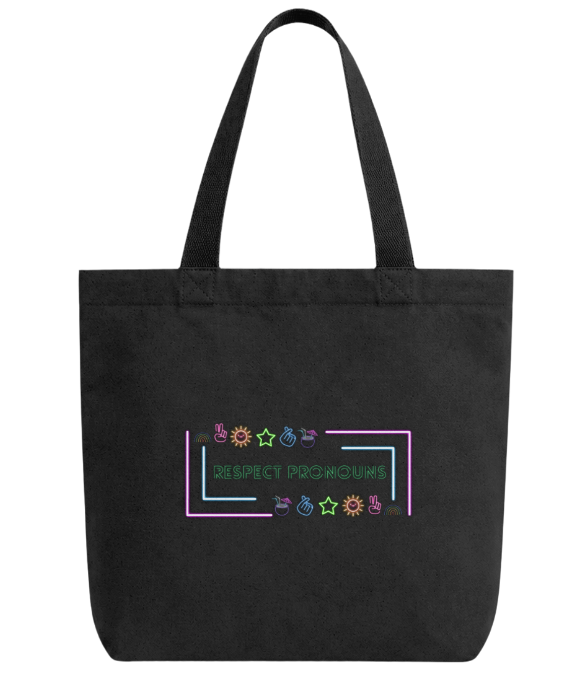 Respect Pronouns Tote Bag