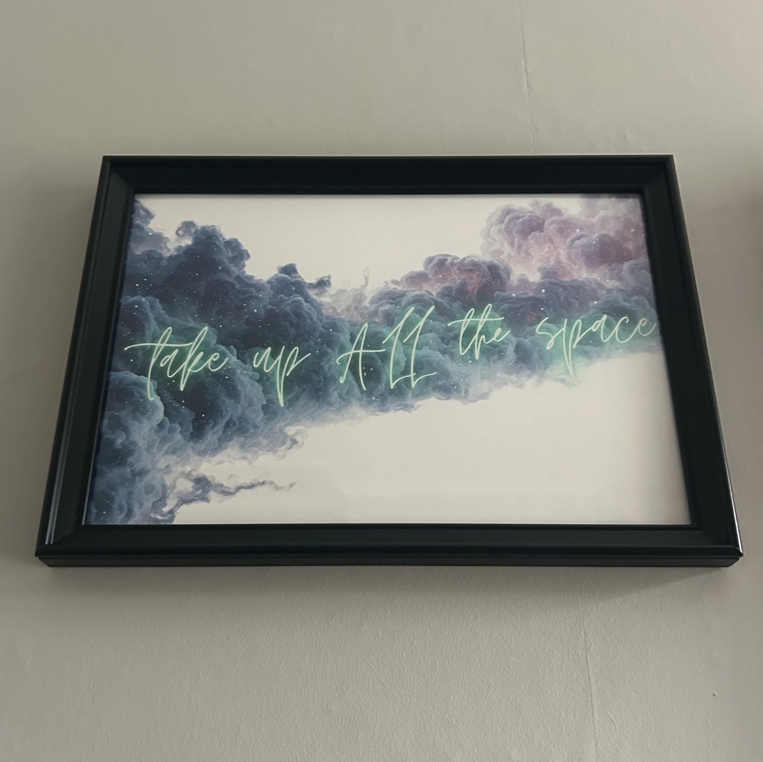 Take Up All The Space Art Print