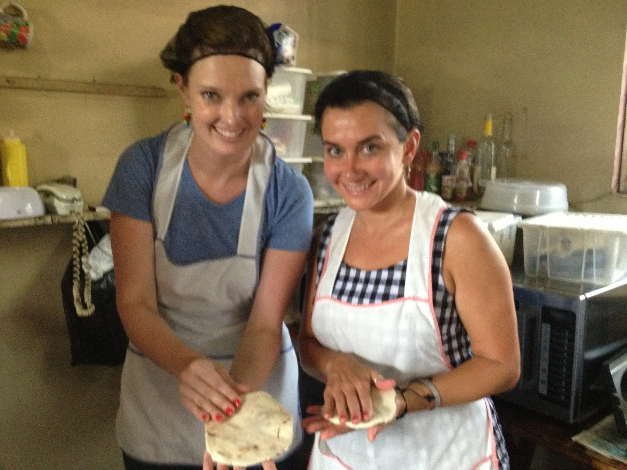 We are proud of our new pupusa-making skills after taking this class.