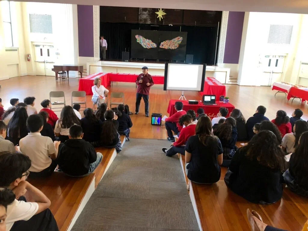 Expressing History Through Art: Mario Bencastro During Teach Central America Week&nbsp;