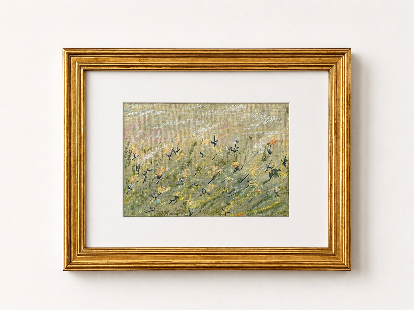 Abstract floral painting by Arkansas artist Ashley K. Elliott