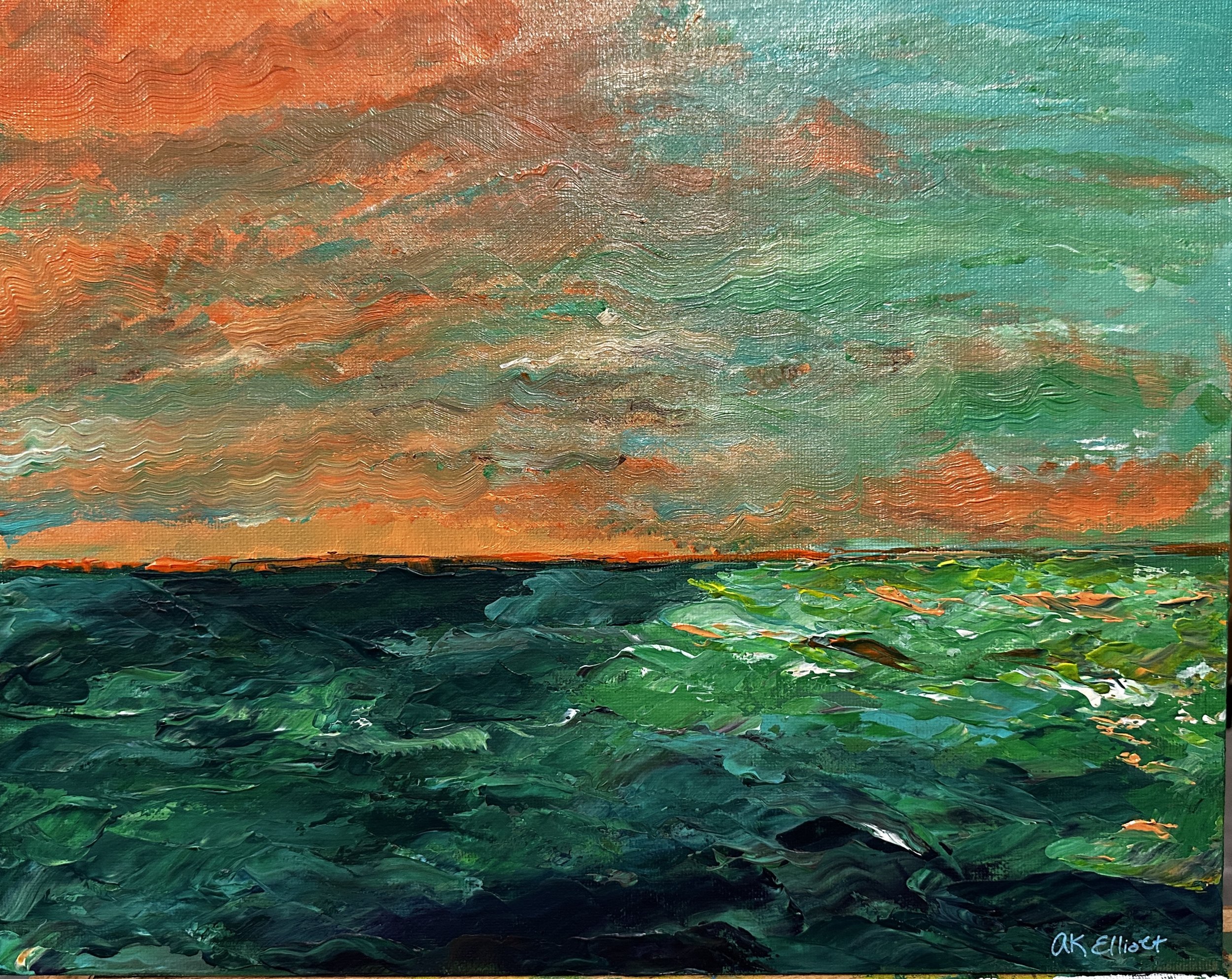 abstract painting by Arkansas Artist Ashley K Elliott