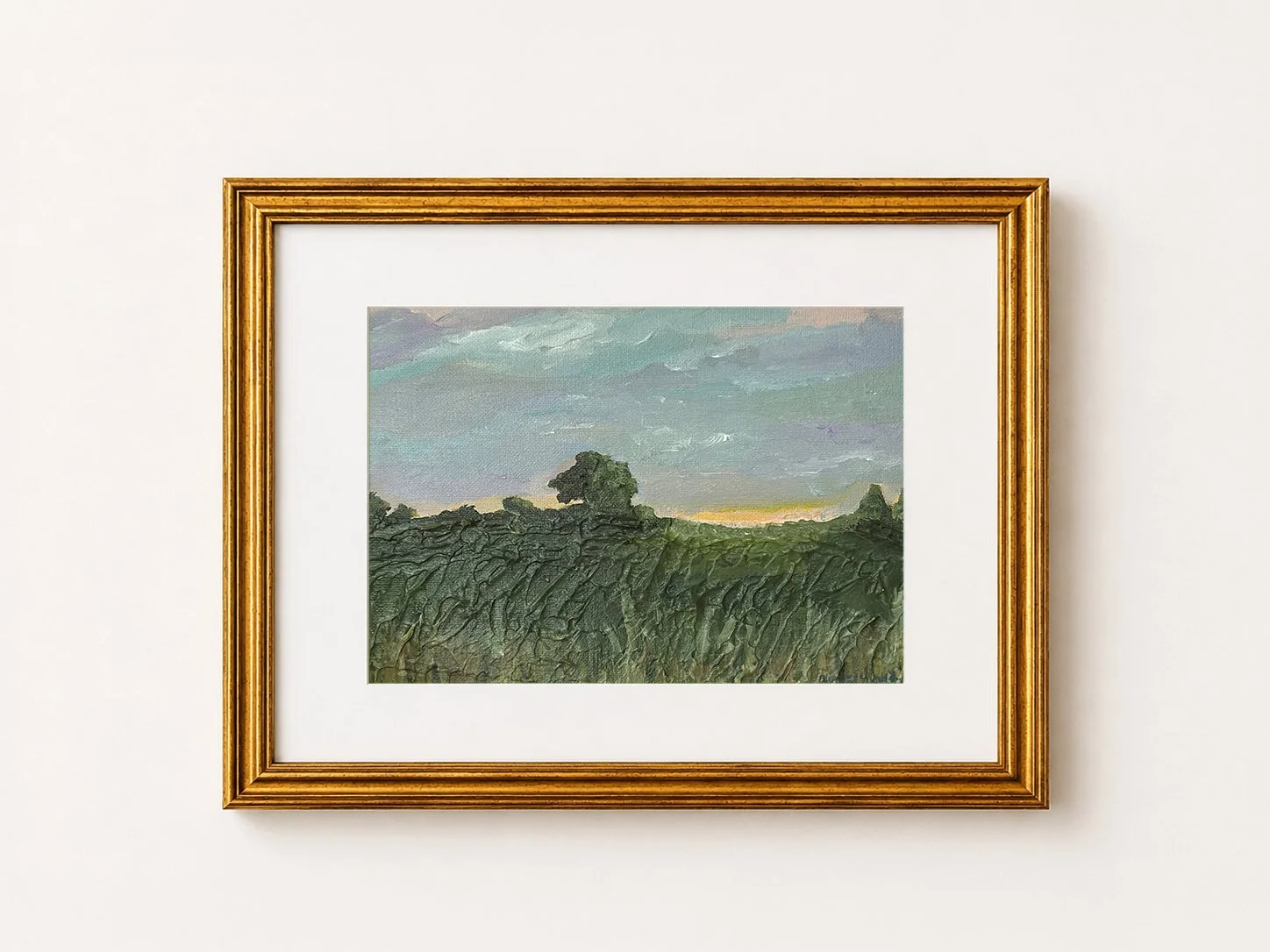 Abstract landscape painting of the Arkansas Delta and Grand Prairie by Arkansas artist Ashley K. Elliott