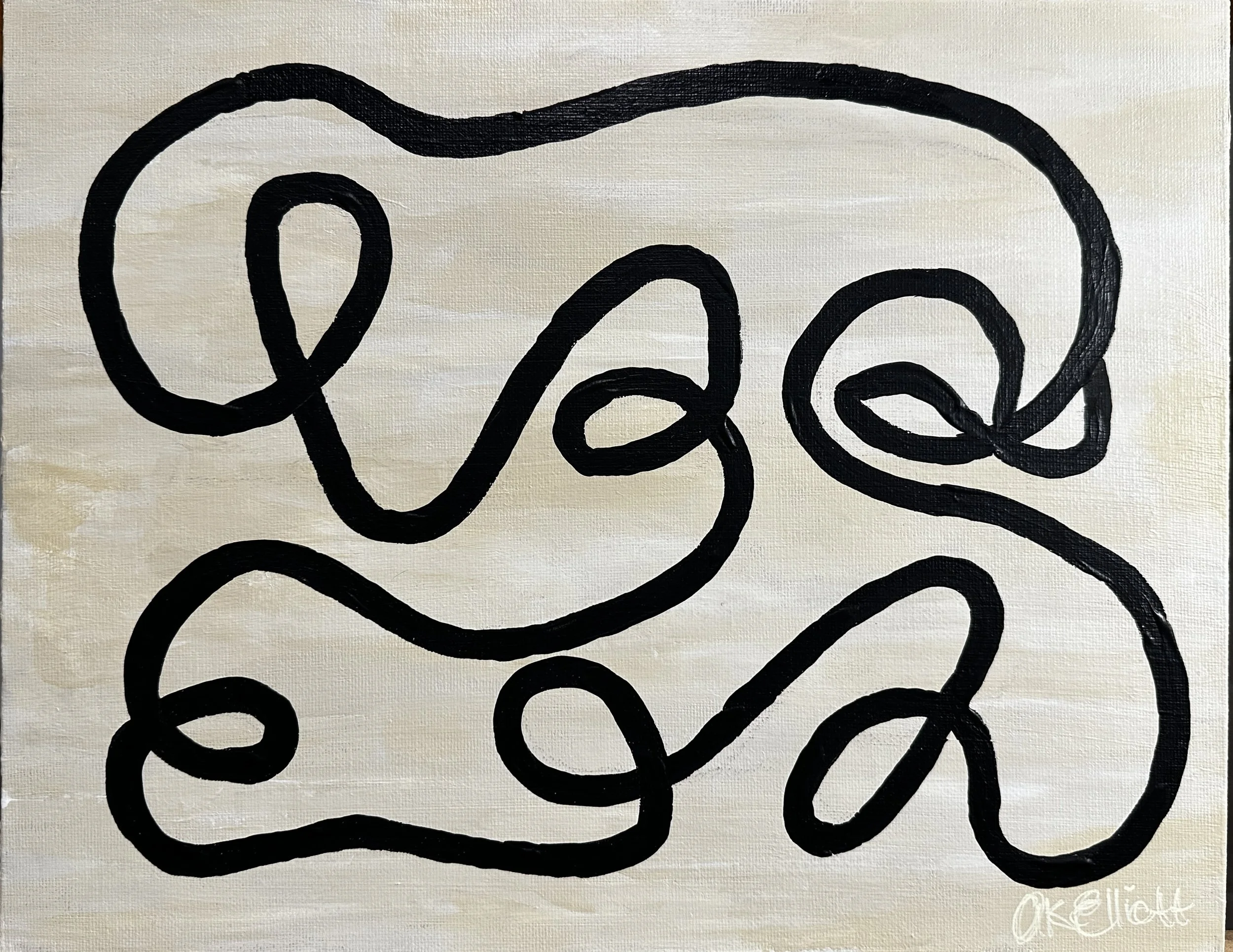abstract painting by Arkansas Artist Ashley K Elliott