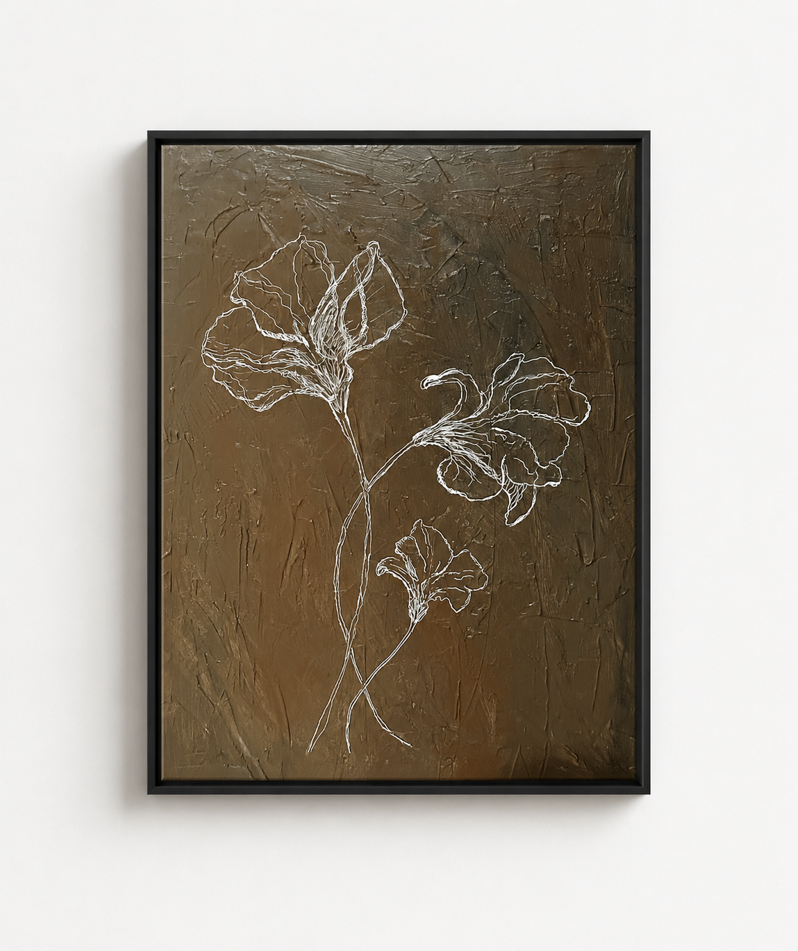 Abstract floral painting by Arkansas artist Ashley K. Elliott