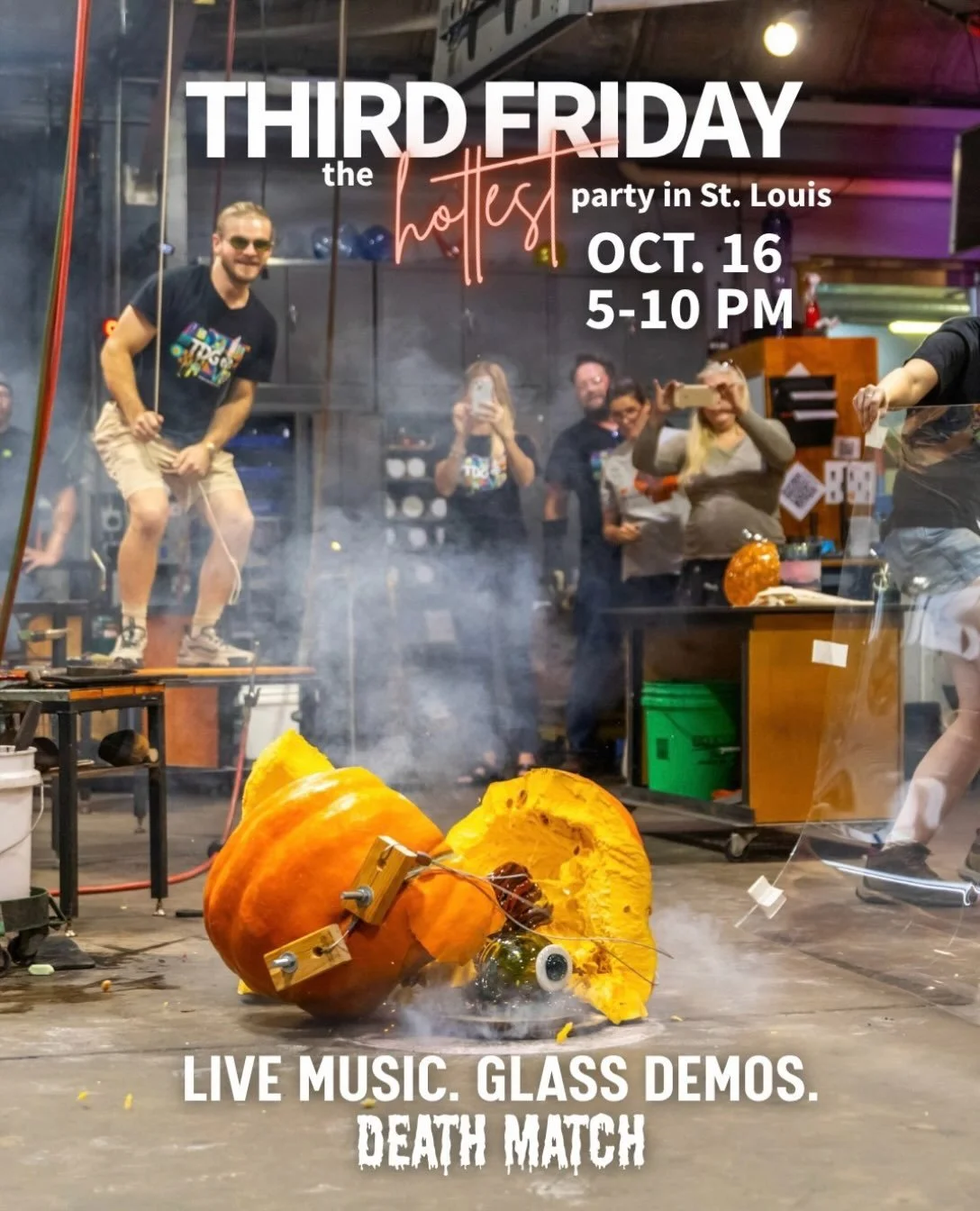 We&rsquo;ll be the &ldquo;Party Outside&rdquo; part of Third Friday tonight at @thirddegreeglass. Delish on Delmar wouldn&rsquo;t be complete without hotteok and fried chicken!
