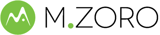 Green circular logo with black stylized wave and mountain design.