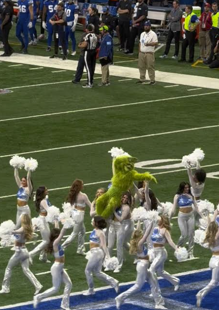 Viral Grinch X Detroit Lions Stunt 2024