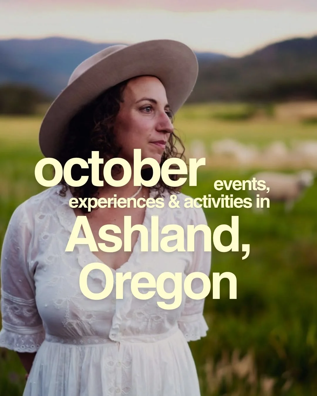 October is one of my favorite months in Southern Oregon. There&rsquo;s so much to do and the weather is perfect. Here&rsquo;s some things to do and places to be this month. Save it, send it to your friends, and reach out if I can be of service. Hope 