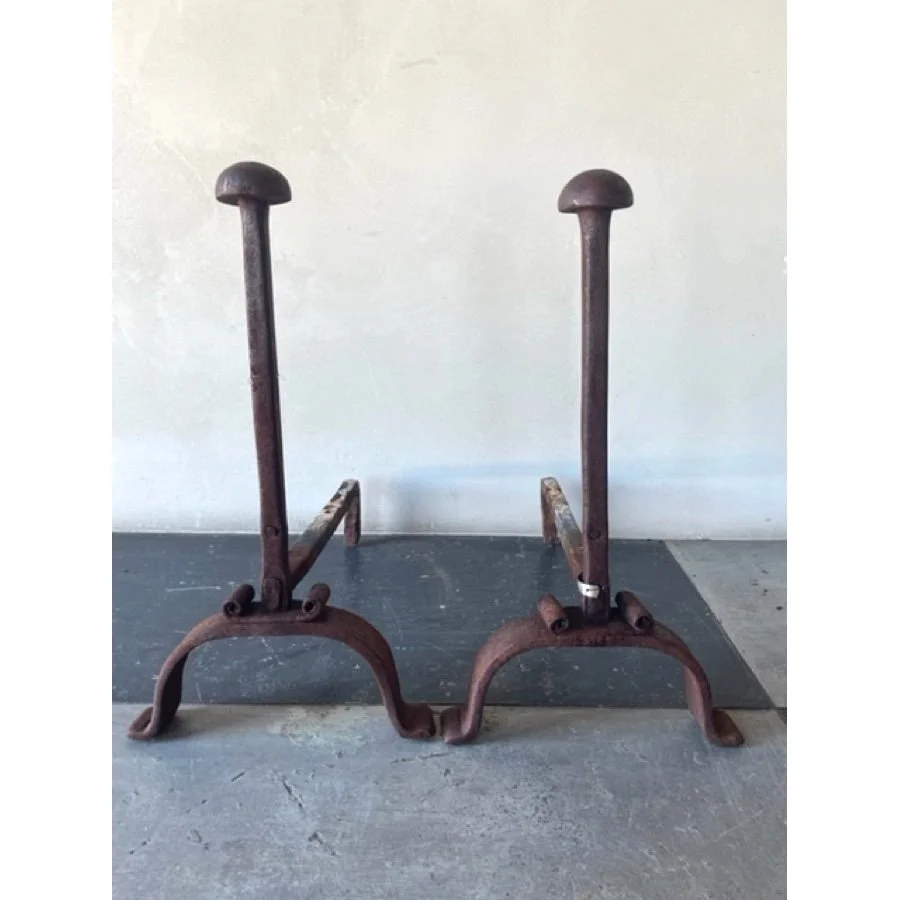 ANTIQUE ANDIRONS