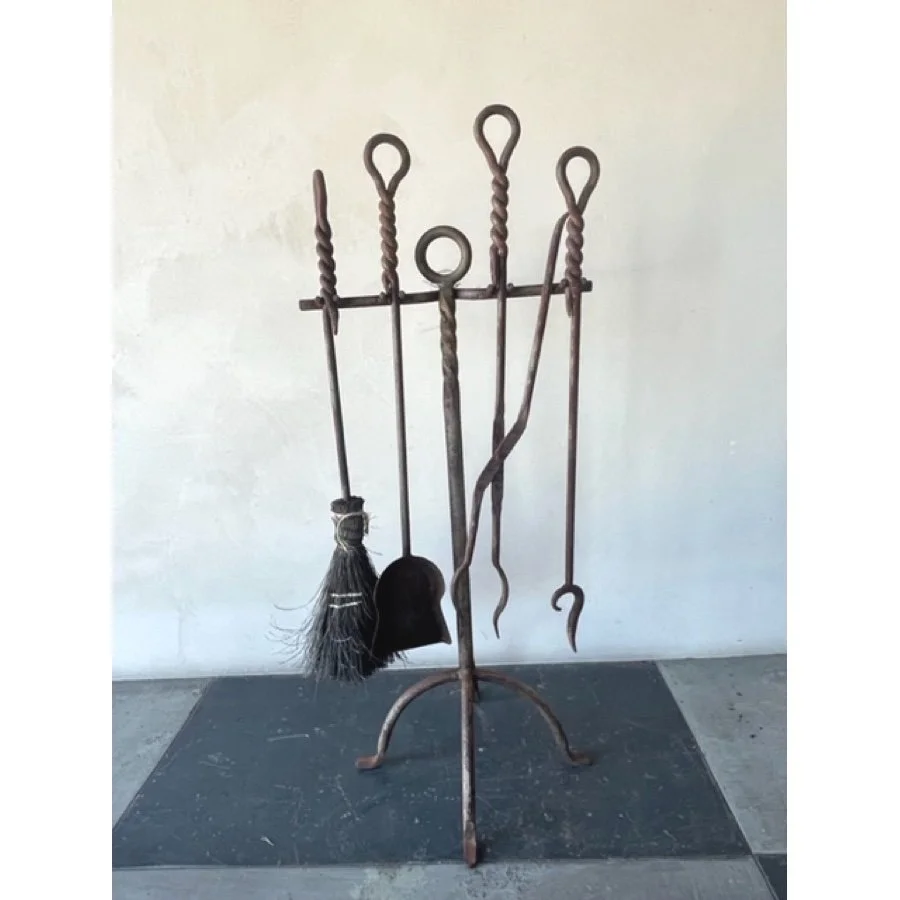 ANTIQUE FIREPLACE TOOL SET