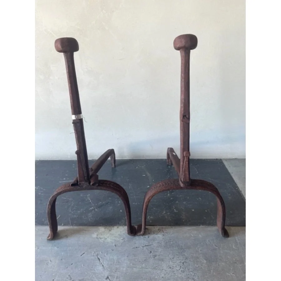 ANTIQUE ANDIRONS