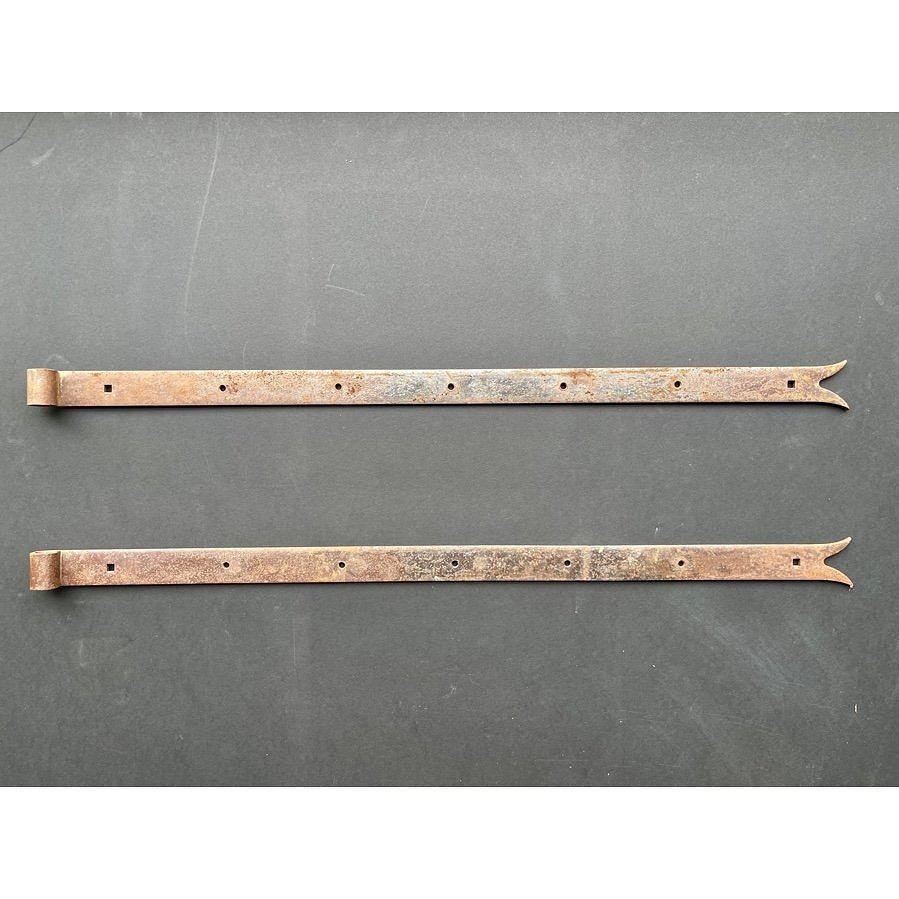 PAIR OF ANTIQUE STRAP HINGES