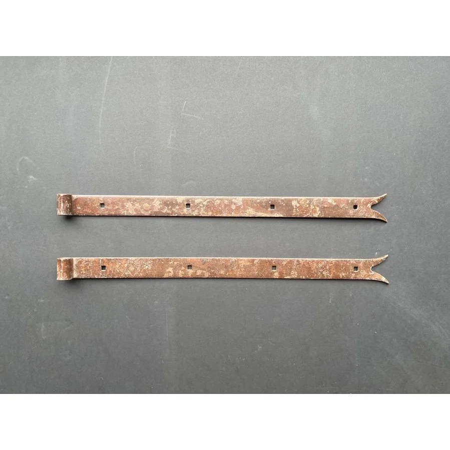 PAIR OF ANTIQUE STRAP HINGES