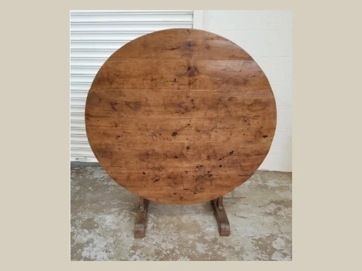 Antique Round Tilt-Top Table