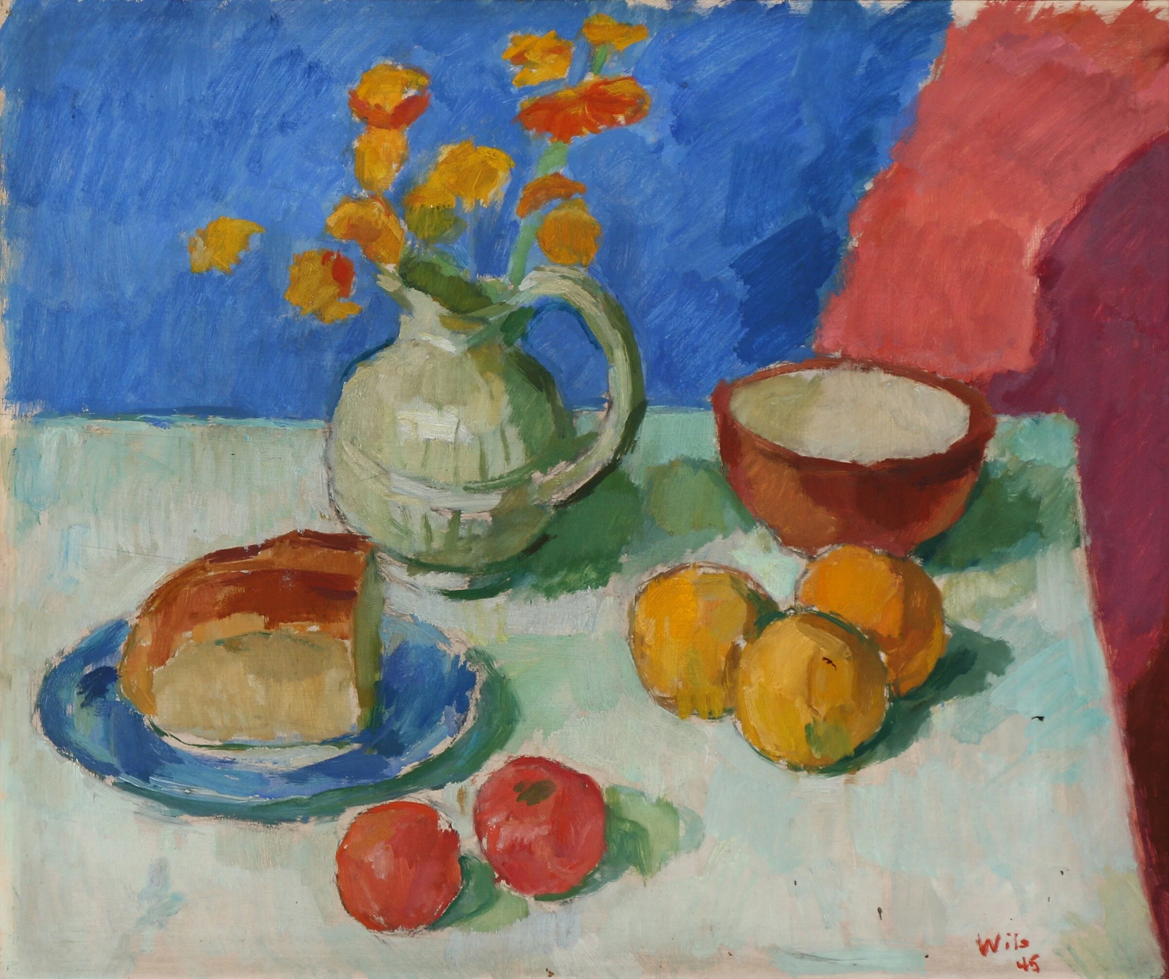 Still Life Oil Painting by Wilhelm Wils