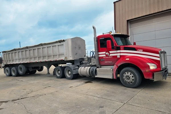Mid-Illinois Concrete does Semi Hauling.