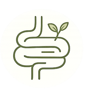A stylized drawing of a snake intertwined with a plant, symbolizing health or nature.