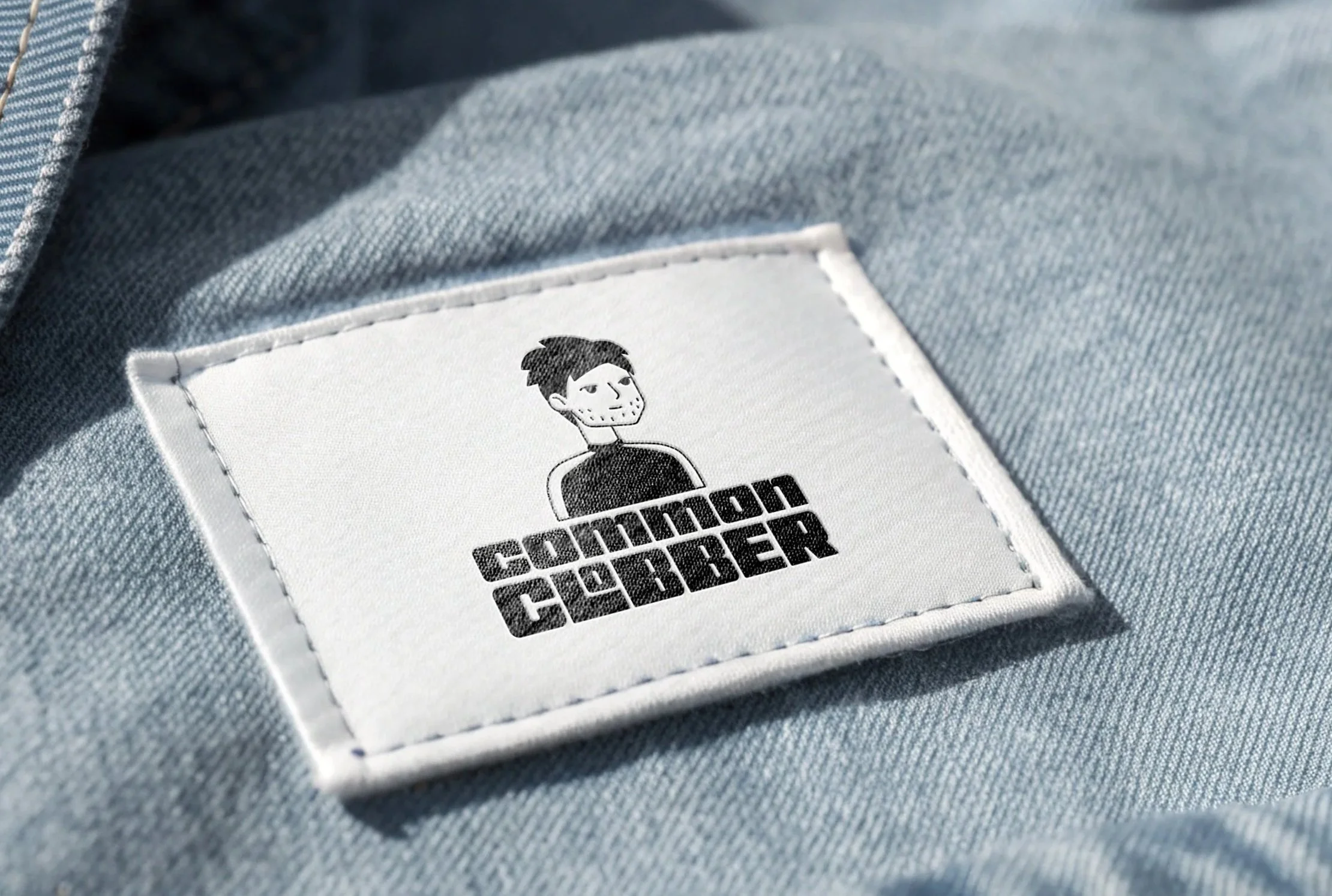 Brand identity design showcasing a custom logo and visual branding created for a clothing business.