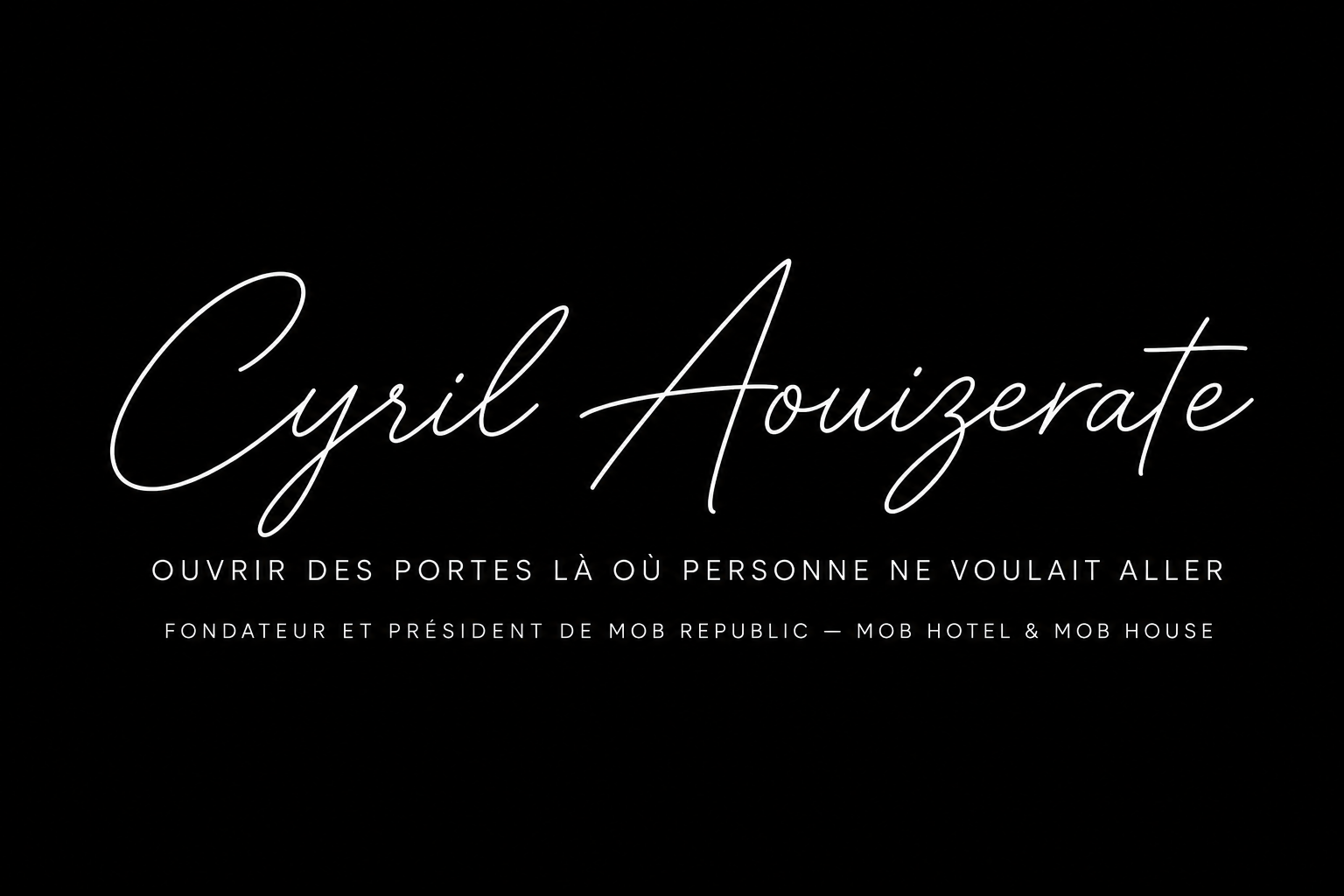 Cyril Aouizerate