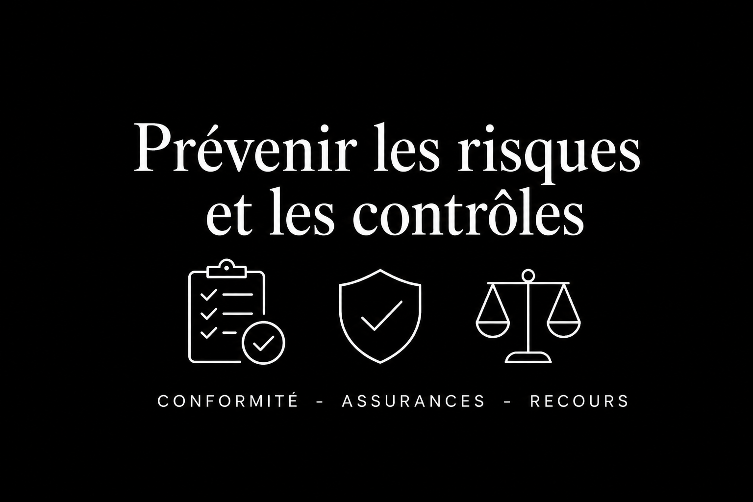 Contrôles, conformité et risques