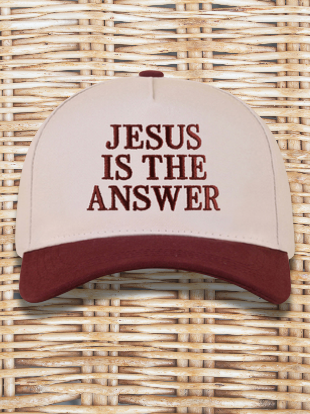 Jesus is the Answer Baseball Cap