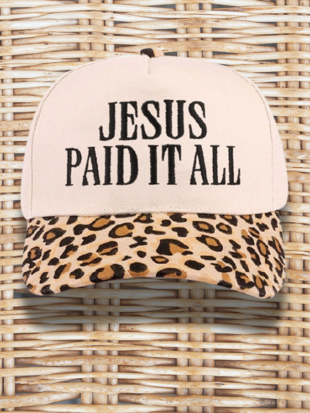Jesus Paid it All Patterned Baseball Cap