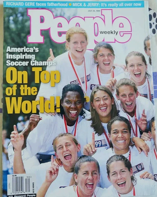 People cover story: "On Top of the World" - USA Women's Soccer wins World Cup