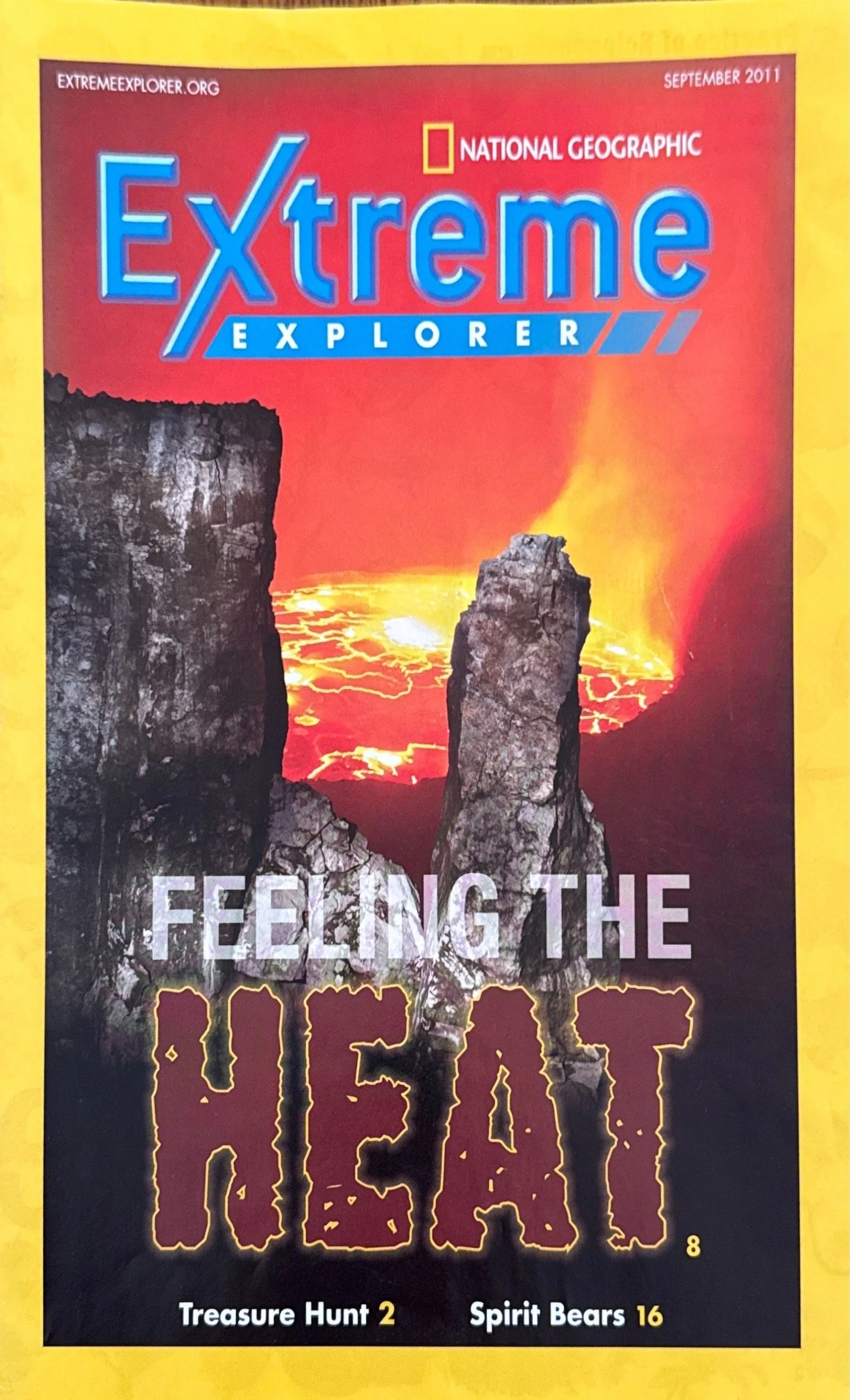 National Geographic "Extreme Explorer" article: "Treasure Hunt"