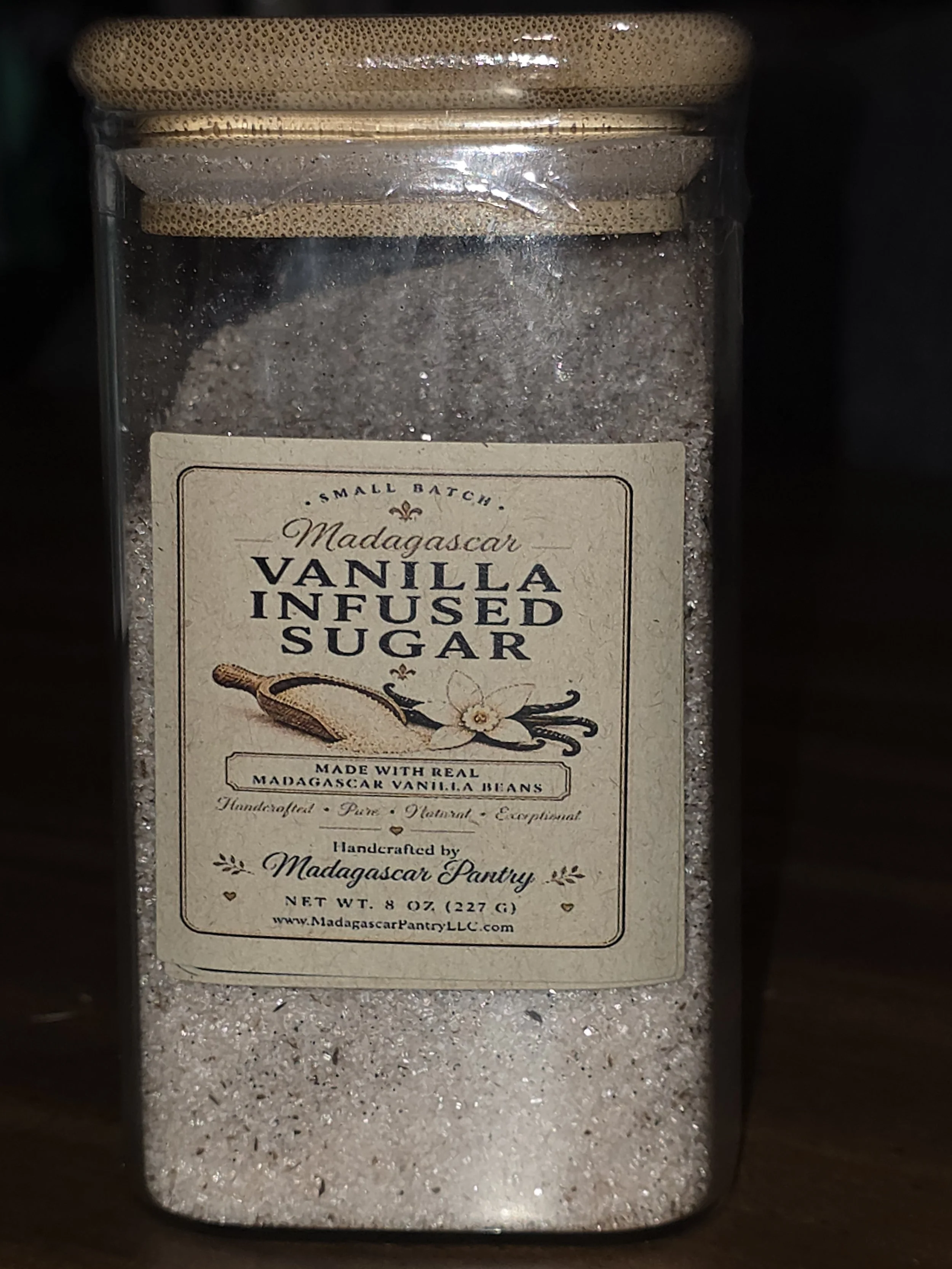 Premium Madagascar Vanilla Infused Sugar