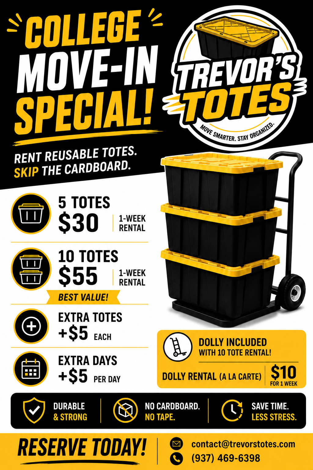 10 Totes for College Move In