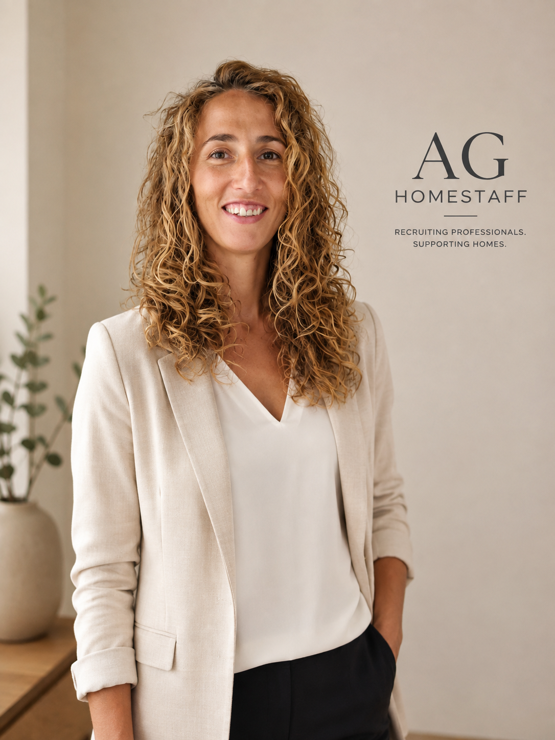 AG HomeStaff founder in a professional setting.
