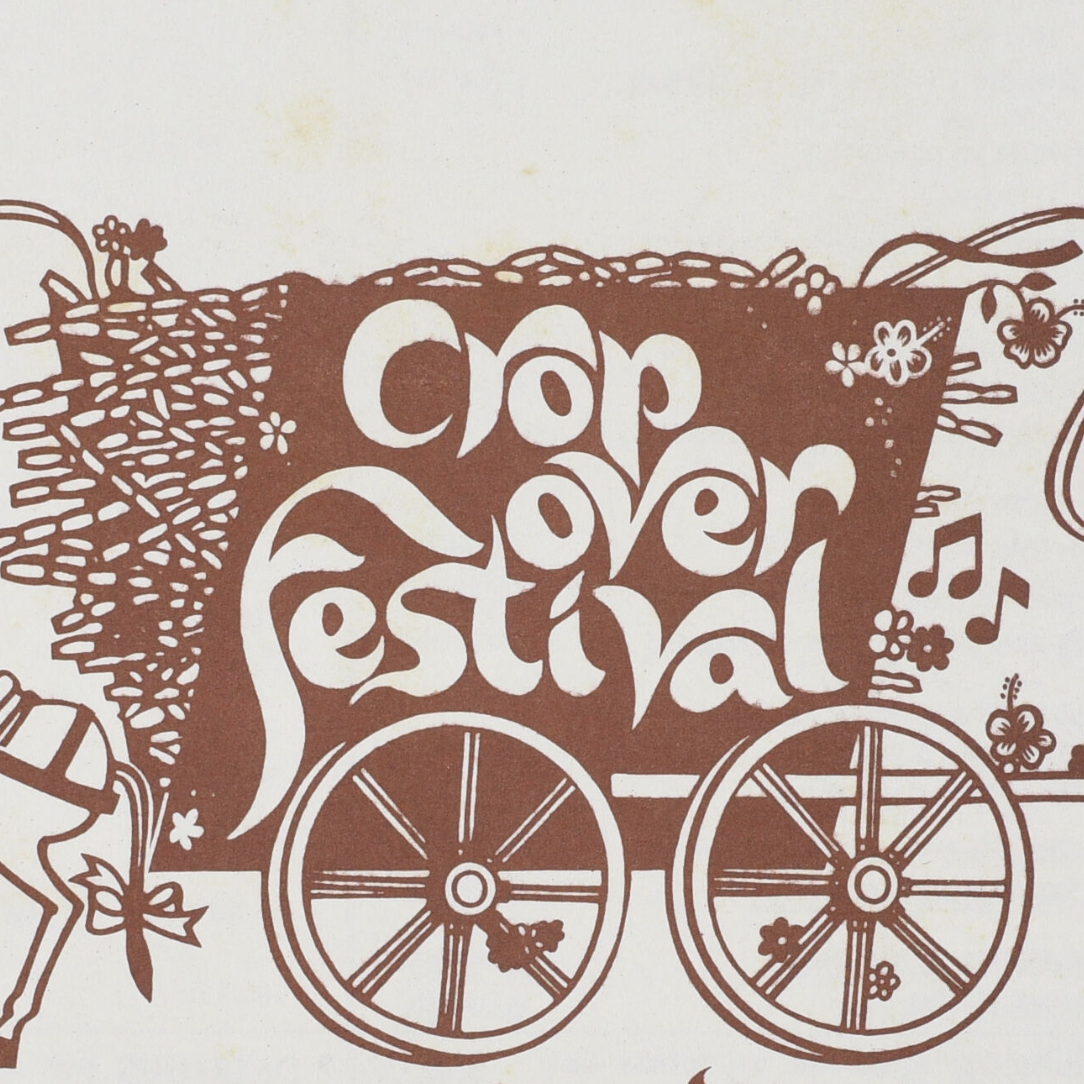 Illustration of a horse-drawn carriage with the text 'Cap Lovers Festival' on the side, surrounded by flowers, music notes, and decorative elements.