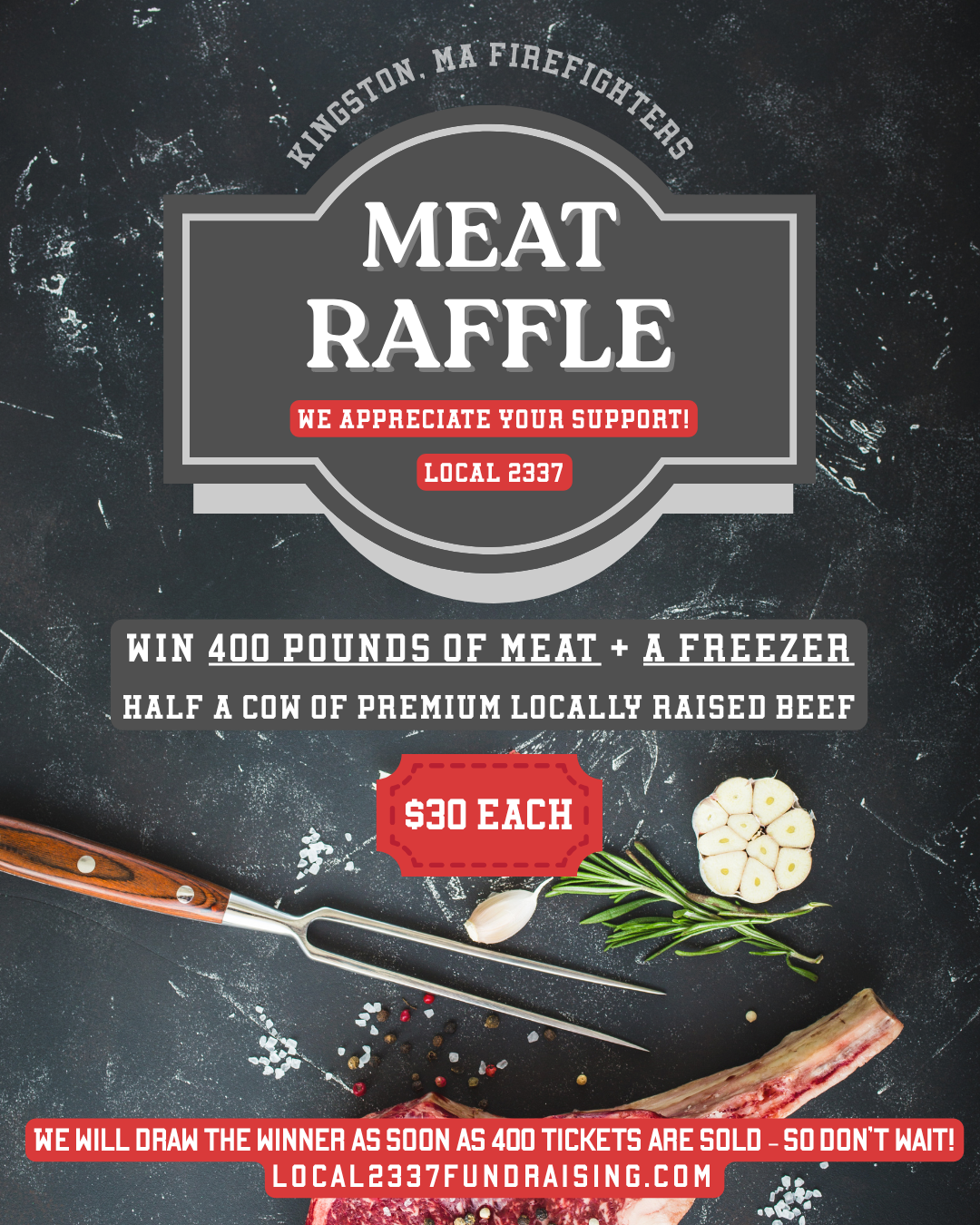Kingston Fire Local 2337 Meat Raffle Ticket