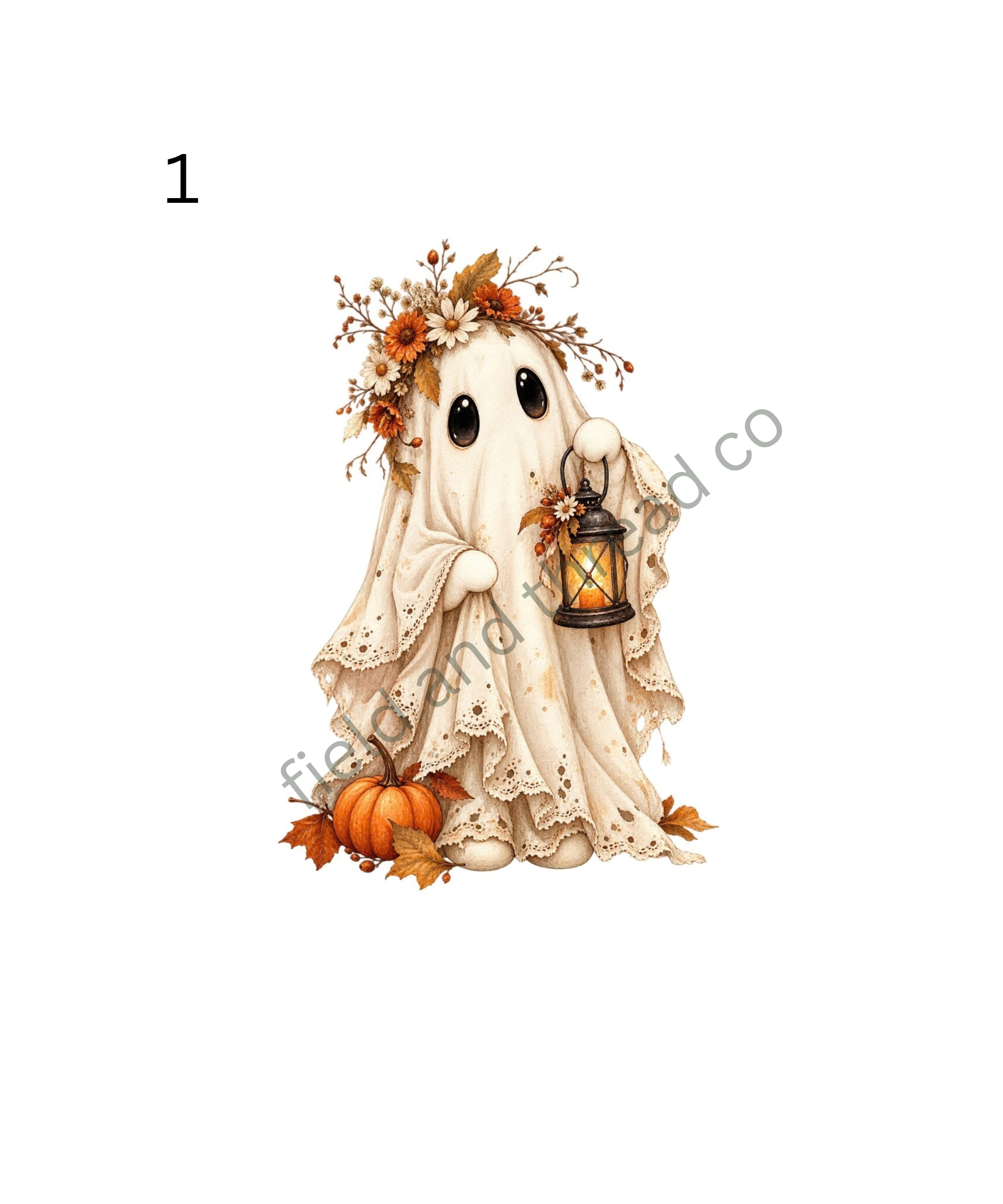 DTF Transfer Shabby Chic Ghost