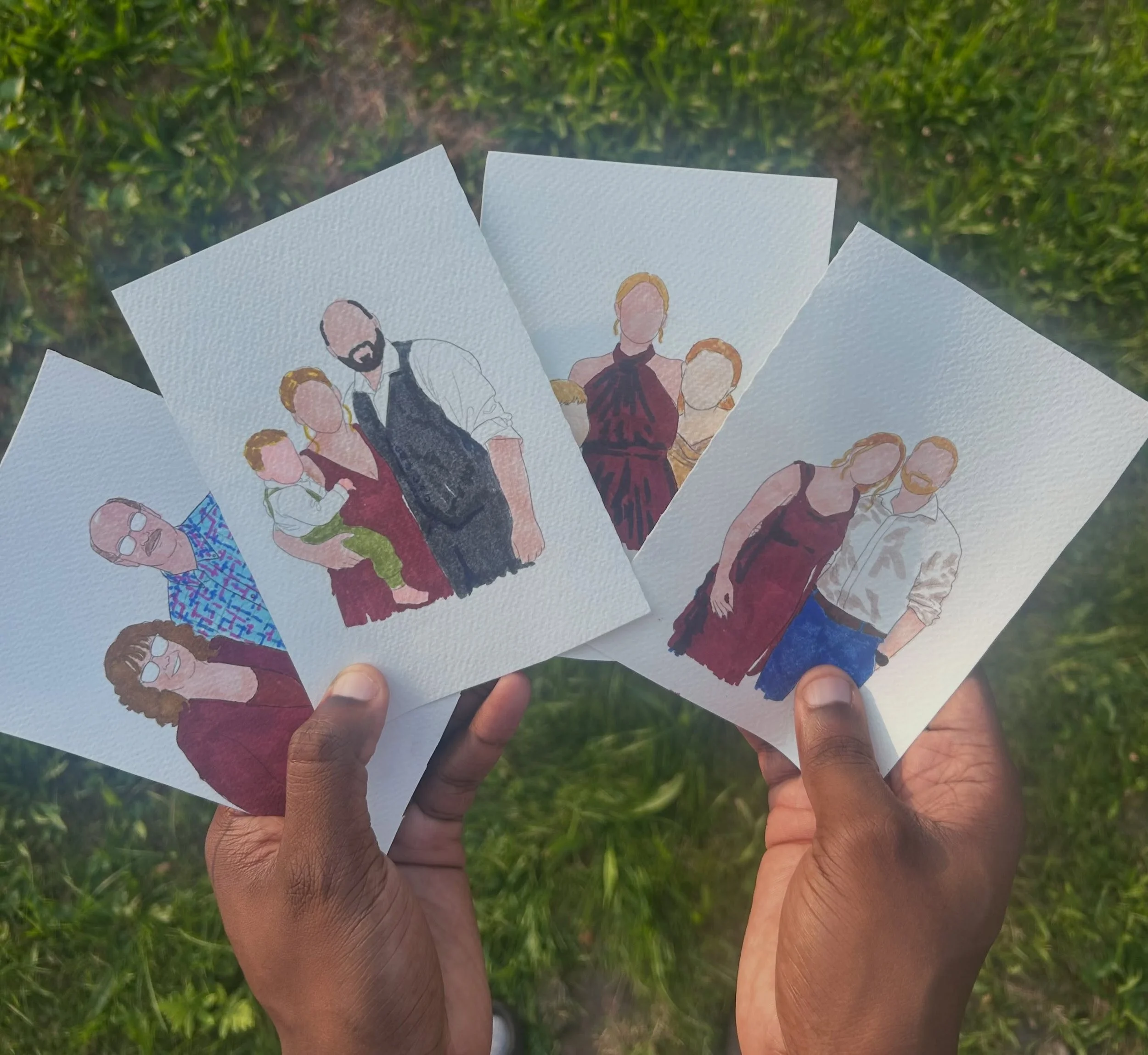 Mailing out these remaining portraits 💌💕 we&rsquo;re very happy with how these turned out!! 

If you want something similar for your wedding, fashion show, corporate event, or special event Dm us! We&rsquo;re looking forward to painting more faces?