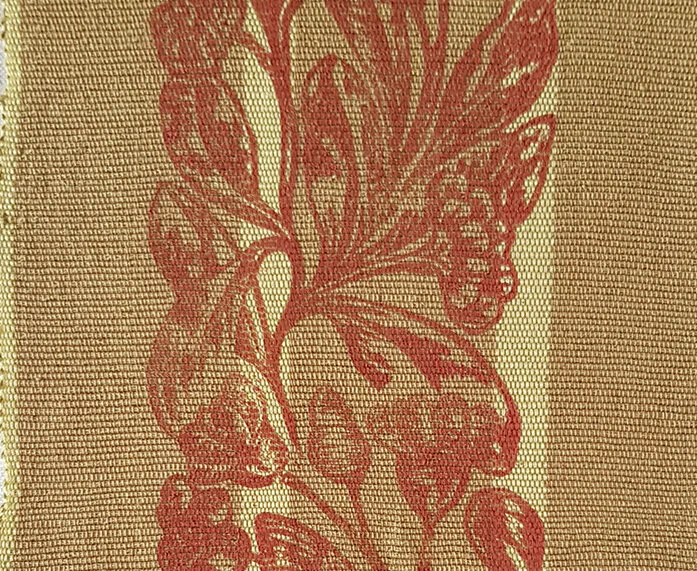 Eden | hand block printed on Aso Oke hand woven border.
