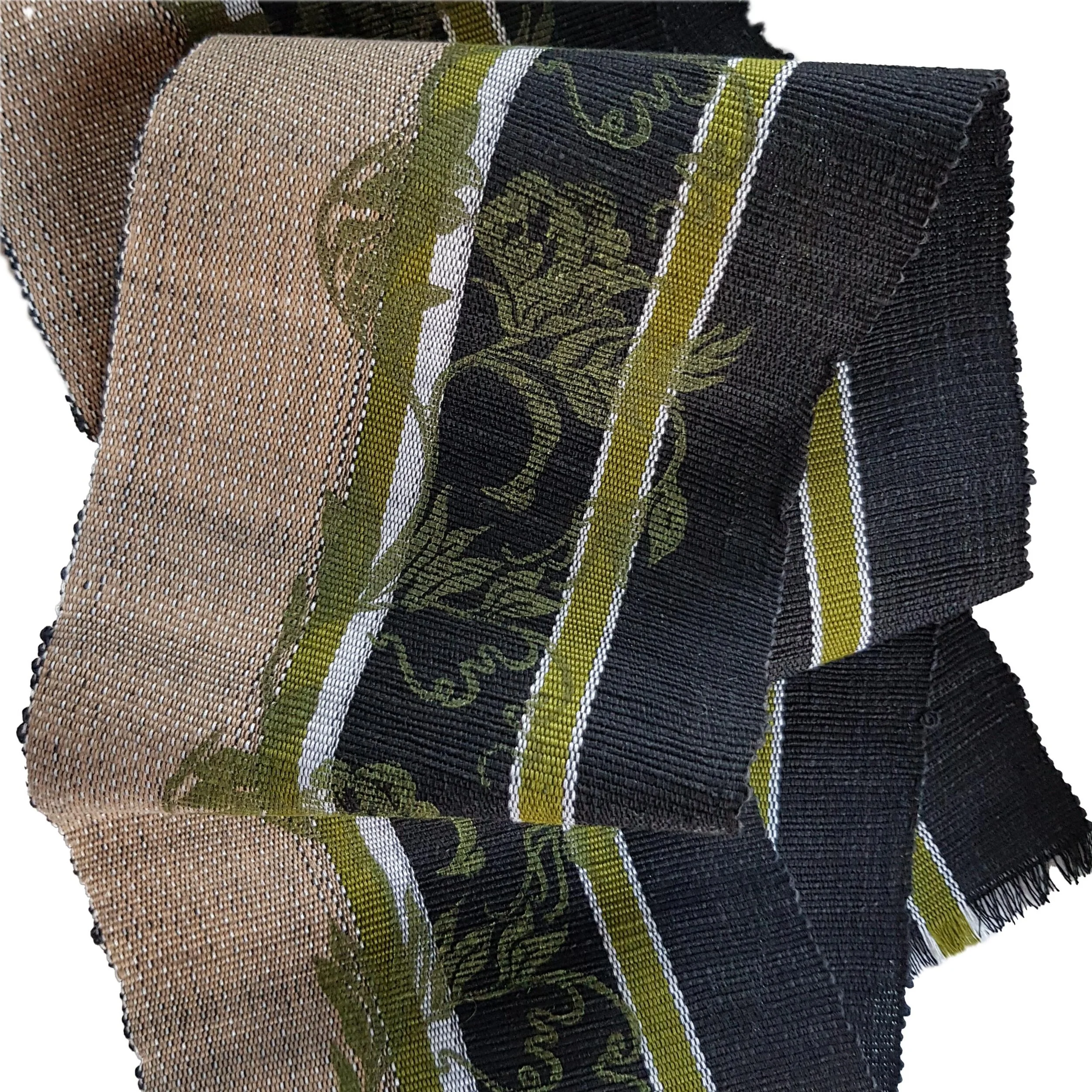 Lesigny  |  hand block printed on Aso Oke hand woven border.