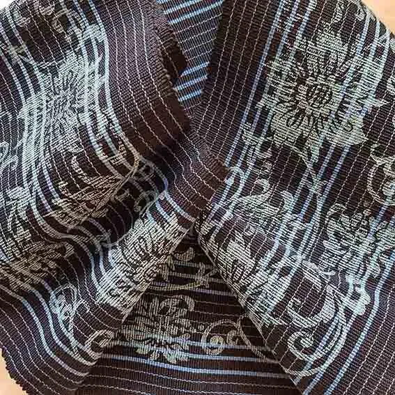 St. Sennery  |  hand block printed on Aso Oke hand woven border.