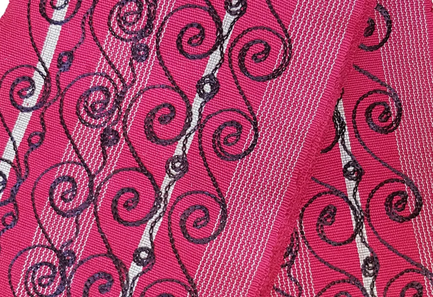 SEA SCROLL COCOLATE RED Pink House by Rebecca Cole copy.jpg
