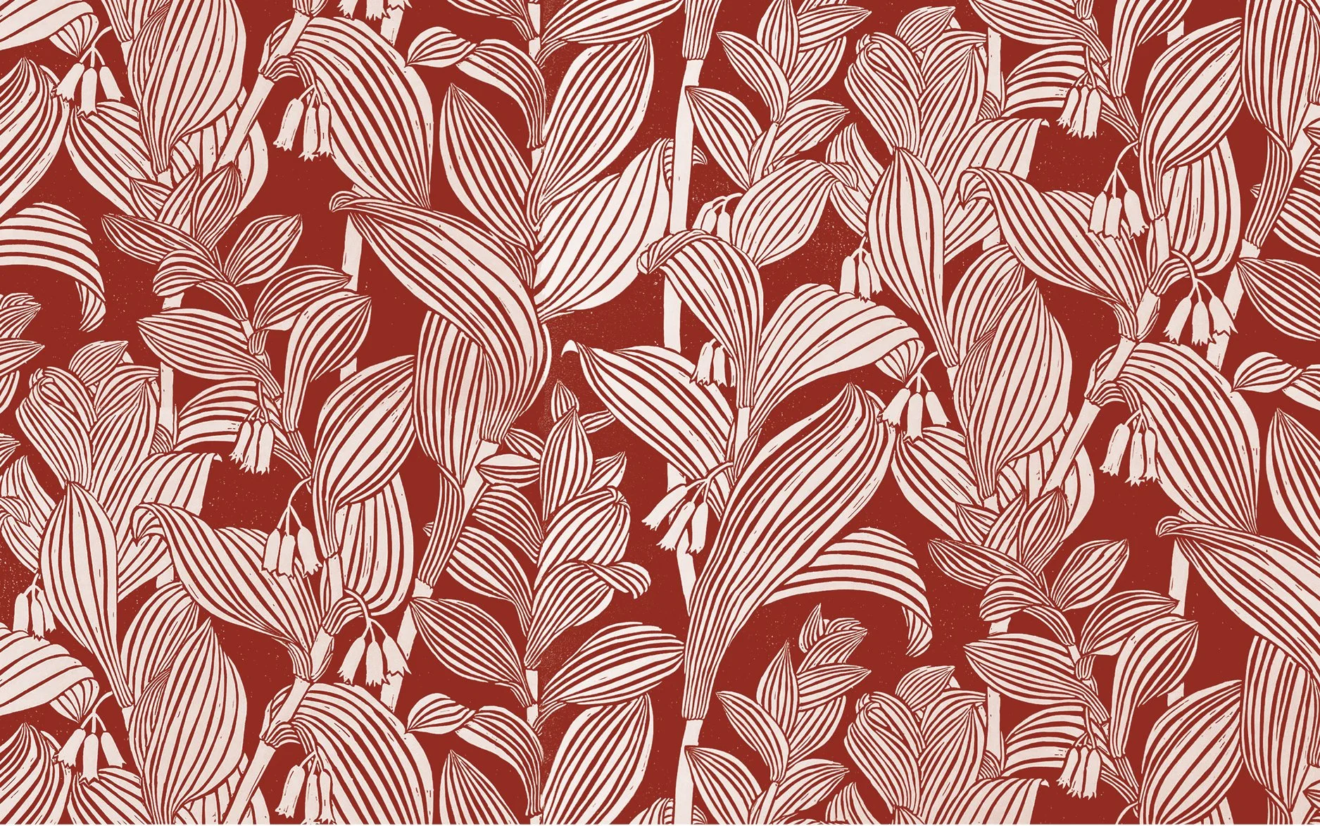 Solomon Seal in Manor House Red 
