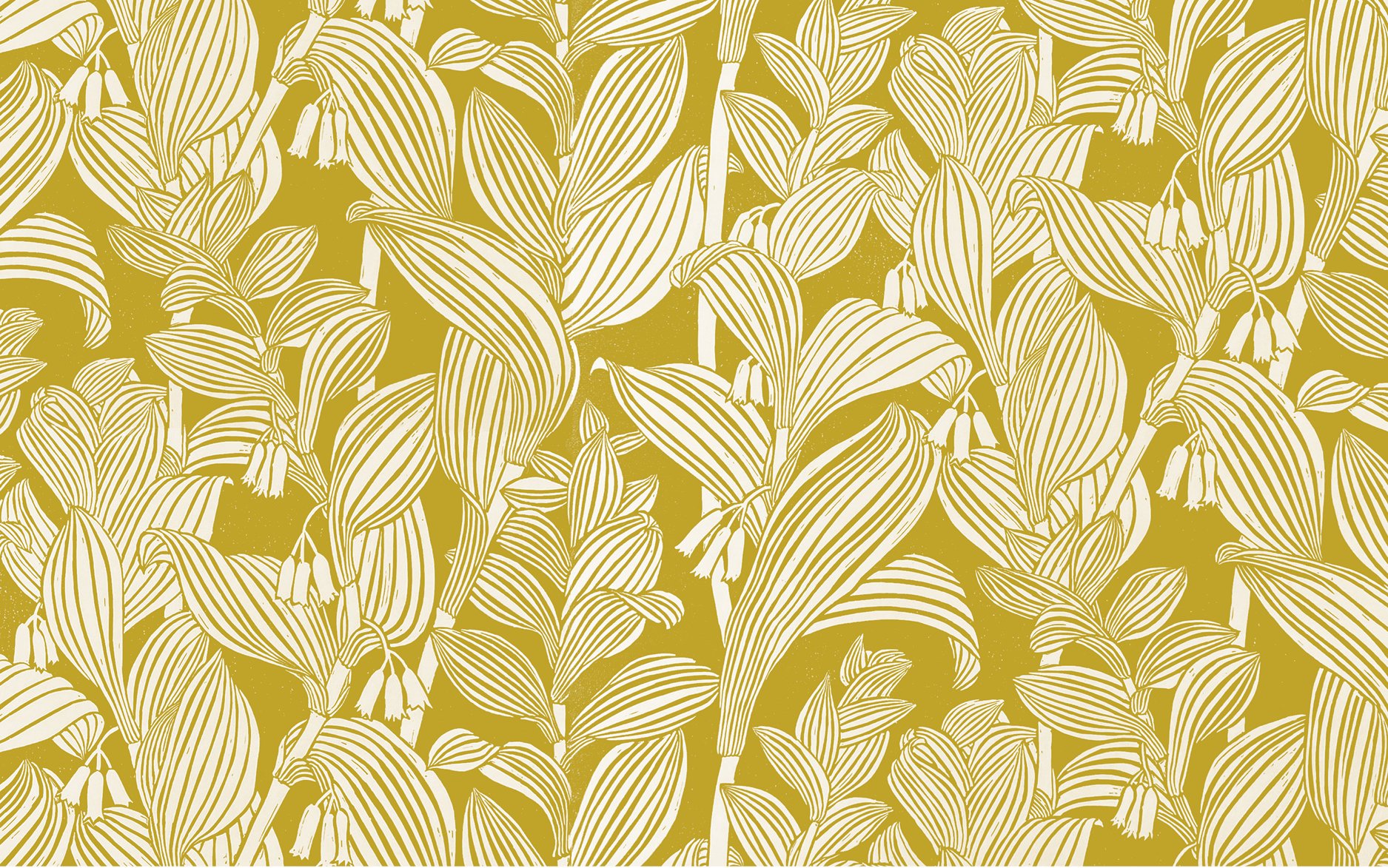 Solomon Seal in Ochre 